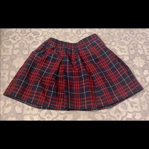 Plaid mini skirt